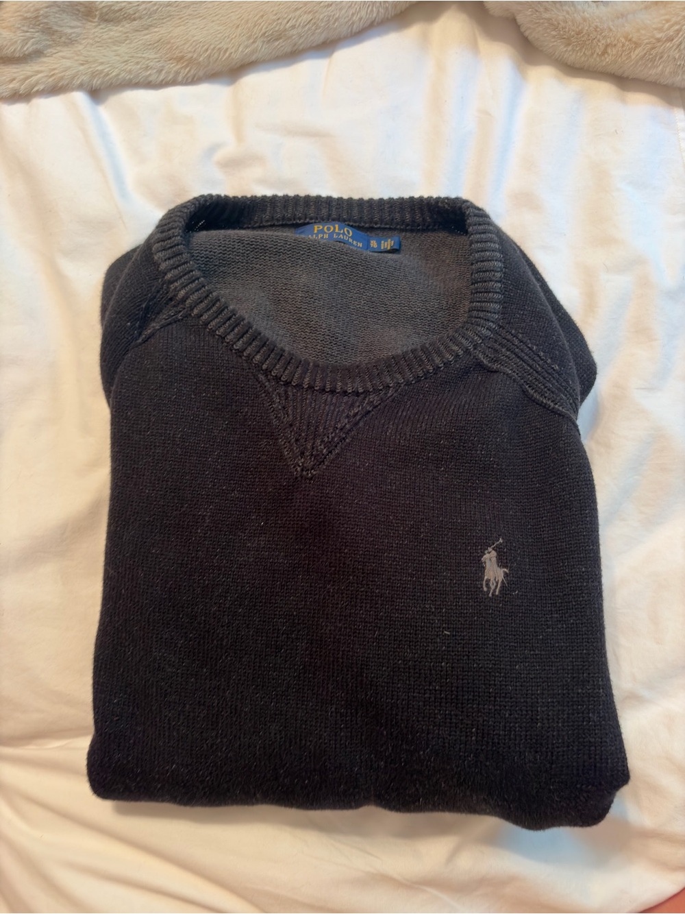 Ralph Lauren Polo Men's Black Crewneck Sweater - Classic Pullover